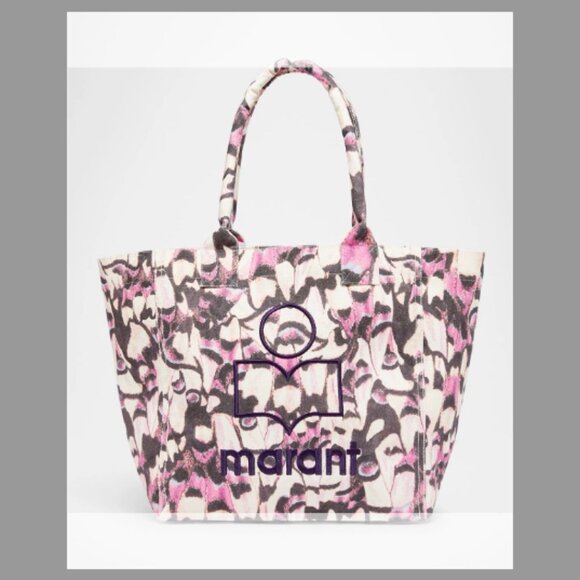Isabel Marant NWT Yenky Small Butterfly-Print Canvas Tote Bag - Picture 1 of 6